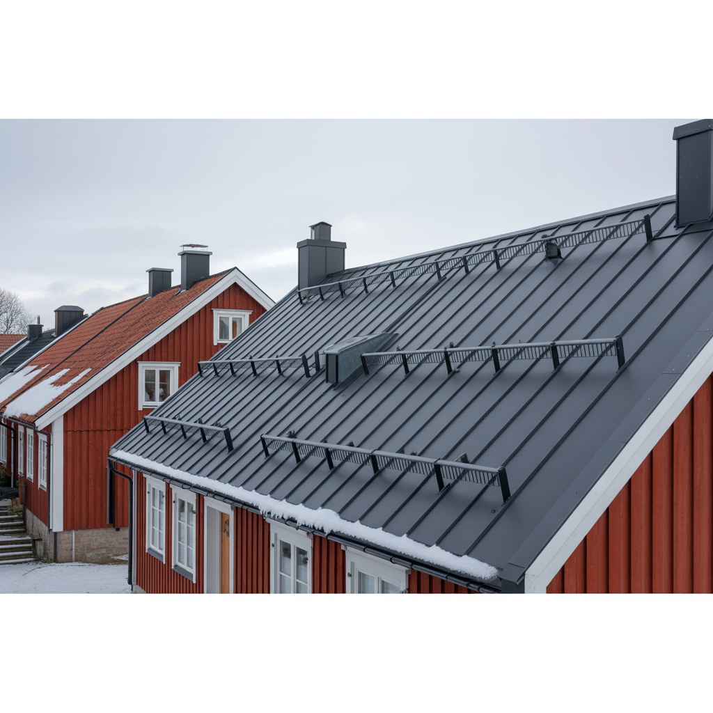 snorasskydd pa tak krav dimensionering och kostnad