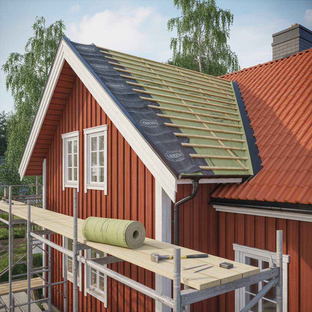 underlagspapp under takpannor byte kostnad och tips