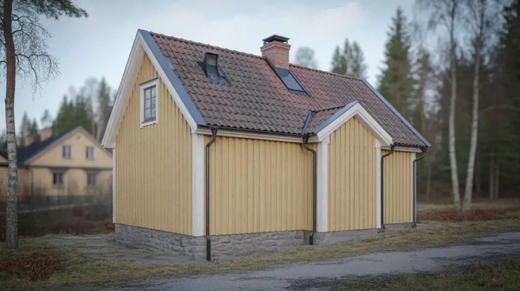 oml ggning av villatak med nya takpannor i skog s tr ngsund