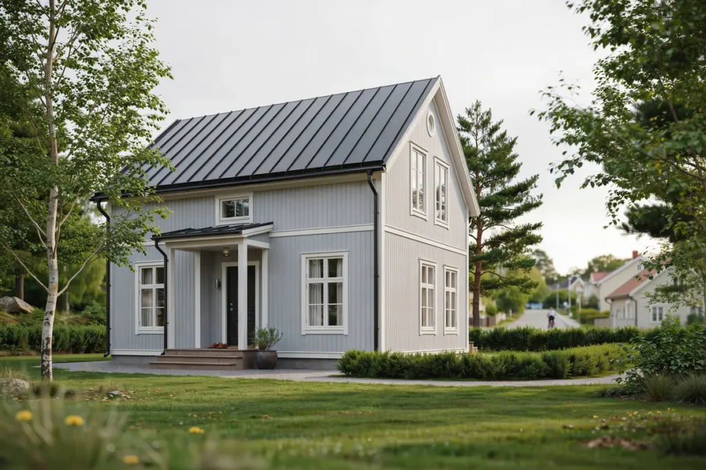 takbyte med r spont och ny l kt p villa i skog s tr ngsund